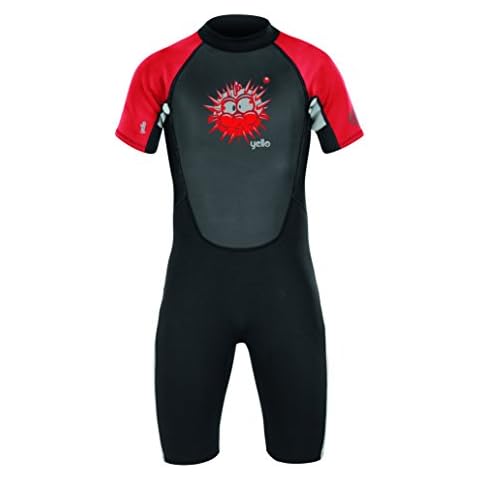 Yello Boys' 2mm Shorty Puffer Wetsuit Cover
