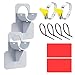 KATELUO 2 PCS Support de Tuyau de Piscine, Support pour Tuyau D'eau de Piscine, Support de Tuyau d'eau, Empêche Le Tuyau de Tomber, Accessoire de Piscine, pour Tuyaux d'un Diamètre de 26-38mm (Gris)