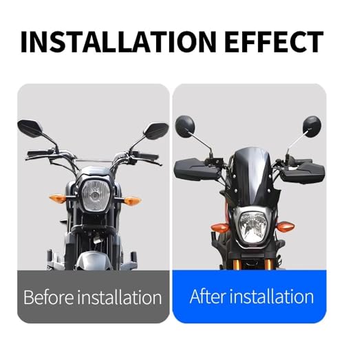 Déflecteur de vent pare-brise moto résistant Dreamwing Navi - 2