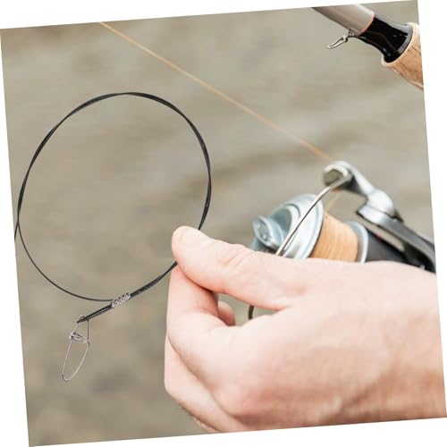 Yardwe 10Pcs Heavy Duty Fishing Leaders con Acero Carbono miniatura 6