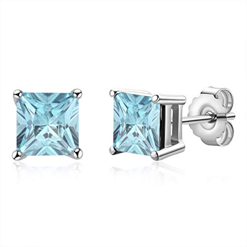 Clous moissanite carrés MOCHAMIK S 2 carats argent plaqué or