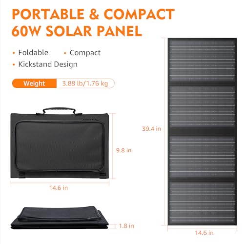 Sinkeu R-SC006 60W Solar Panel For Portable Power Station, Foldable Solar Panel thumb #4