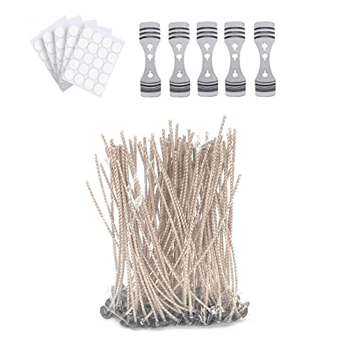 Liyar Candle Wicks 100 Piece Wick Eco-Friendly Candle Making Wick 6 Inch Pre-Waxed Cotton Wick For Soy Wax,Candle Diy #TOP8