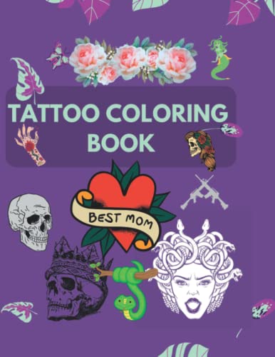 Tattoo Coloring Books For Adults Relaxation: A tattoo coloring books for adult inmates| Tattoo coloring book for adults skulls| Witchcraft coloring book for adults