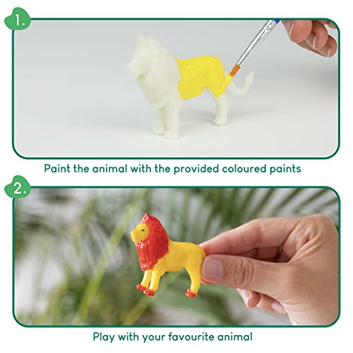 Bonnyco Safari Party Favors For Kids Painting Kit Pack 16 Kids Party Favors, Jungle Goodie Bag Stuffers, Animal Return Gifts For Kids Birthday, Pinata Stuffers, Paint Party Favors, Prizes For Kids #TOP3