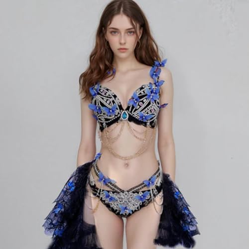 blue rave outfits