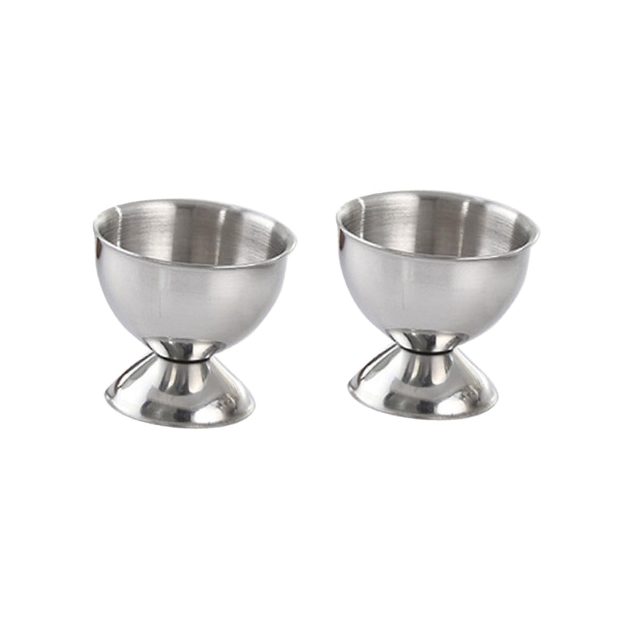 OKUMEYR 2pcs Egg Holder Egg Cup Egg Tray Holder Egg Poacher Cups Egg Display Tray Breakfast Tray Egg Poaching Cups Egg Serving Cup Mini Beer Mugs Poached Egg Cooker Boiled Egg Stand Eggs