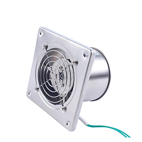 HPHPH Ventilateur turbo centrifuge 25W ventilateur d'échappement de 4 pouces en acier inoxydable for barbecue Haute vitesse(Round) – vue 3