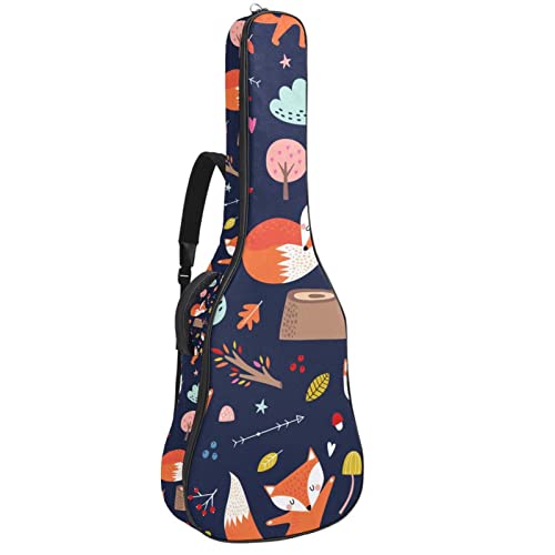 Sac à dos guitare acoustique imperméable 42.9x16.9x4.7 in avec organiseur de sac amovible