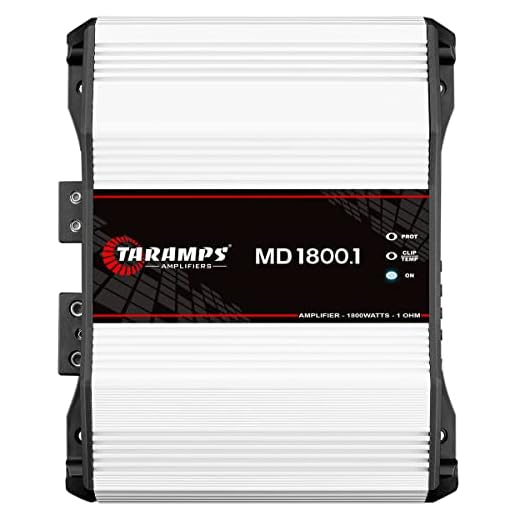 Taramp's MD 1800.1 1 Ohm 1800 Watts Class D Full Range Mono Amplifier