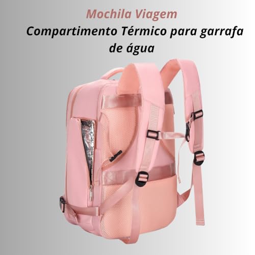 Mochila Executiva de Viagem Grande, Compacta Super Reforçada Mochila Para Notebook, Mala de Mão com