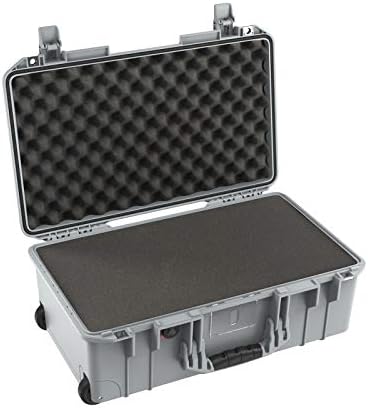 Pelican Air 1535 Case with Foam (2020 Edition with Push Button Latches) - Silver (015350-0002-180)