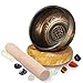 Holzsammlung 4.5"(11.5cm) Bol chantant tibétain et pierres de guérison Chakra Ensemble de cristaux - Bol sonore de méditation fabriqué à la main au Népal pour la pleine conscience