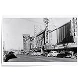 Lantern Press 12x18 Inch Art Print Wall Decor, Reno, Nevada, Exterior View of the Gaming Clubs, Vintage Photograph