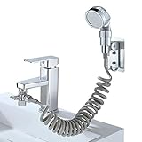 Doccetta per Lavandino, Doccino per Lavandino, Doccetta per Bidet Kit, Doccetta per Lavandino Bagno, Deviatore Rubinetto Lavabo, Perfetto per Pulire il Lavandino o Lavare Animali Domestici