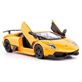 TGRCM-CZ 1/36 Scale Murcielago Casting Car Model, Zinc Alloy Toy Car for Kids, Pull Back Vehicles To