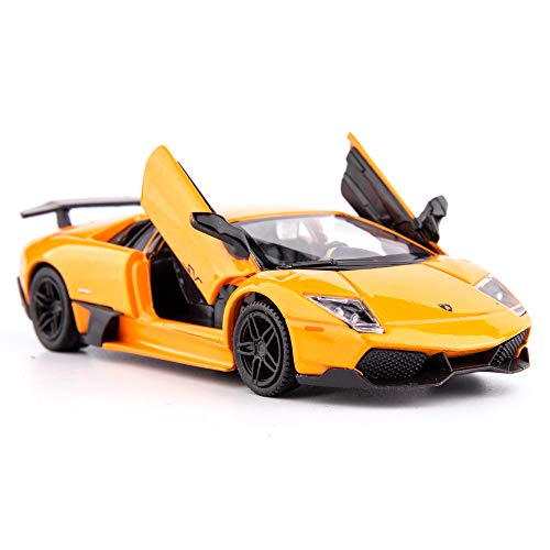 Tgrcm-Cz 1/36 Scale Murcielago Casting Car Model, Zinc Alloy Toy Car For Kids, Pull Back Vehicles Toy Car For Toddlers Kids Boys Girls Gift (Orange) #TOP24