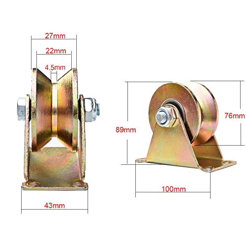 Lyplus 3V-2 Heavy Duty 3-Inch V-Groove Caster Wheels thumb #1