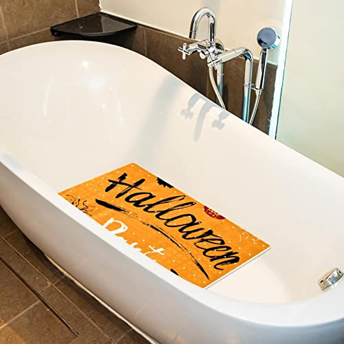 Tapis de bain Halloween antidérapant à ventouses avec trous de drainage - 6