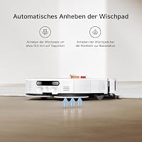 XIAOMI H50 Pro Saugroboter mit Wischfunktion, 15000Pa Saugleistung, ausfahrbare Seitenbürste&Wischmopp, Anti-Tangle-System, Heißlufttrocknung, 10mm Mopp-Anhebung,Hinderniserkennung, All-in-One-Station – Ansicht 8