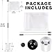 Oyolan Premium Golf Flagstick Cup Set 4 Inch Putting Green Hole Cup White Flag 87CM Training Accessory A White One Size