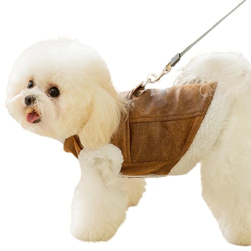 犬用冬服,犬用服 | 犬用冬服暖かいペットコスチューム,冬スウェット暖かい服ペットコート服子犬猫コスチューム犬用牽引ロープ穴付き
