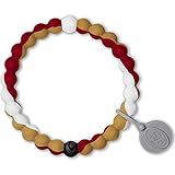 Lokai NFL San Francisco 49ers Football Bracelet, Team Colors, Medium, 6.5'