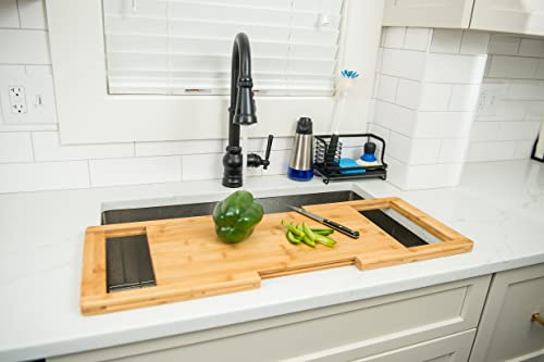 Bamboo Expandable Over The Sink Cutting Board by Lipper International - Image 7