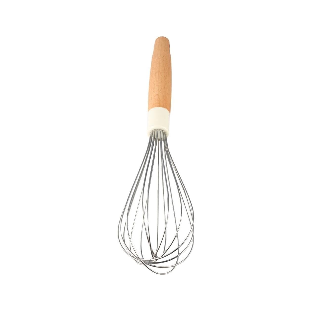 Frusta da Cucina Sbattitore Manuale Frullino for Le Uova Manuale da Cucina, Montalatte Portatile, Manico in Legno, Macchina for Schiuma, Frullatore for caffè Frullatore Efficiente