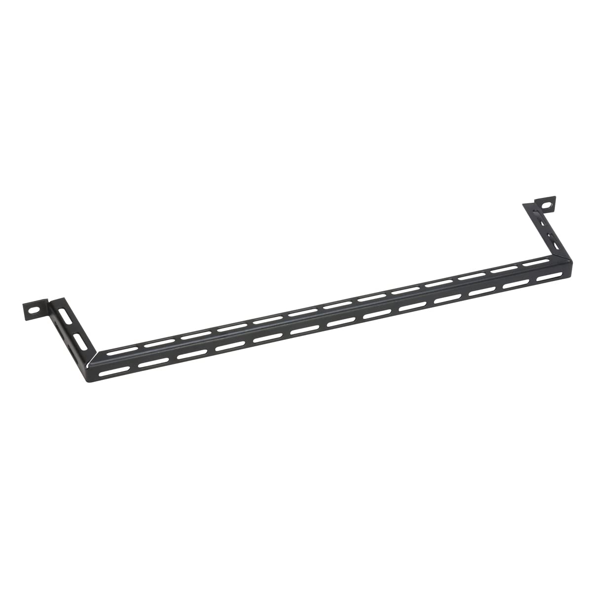 Lowell CMBS-4 Cable Bar 4-Inches Offset, 10-Pack; Offset Bars are Stackable on a Horizontal Plane to Save Rack Space; 19 Inches Wide x 0.625 Inches High; 16-Gauge Steel Construction