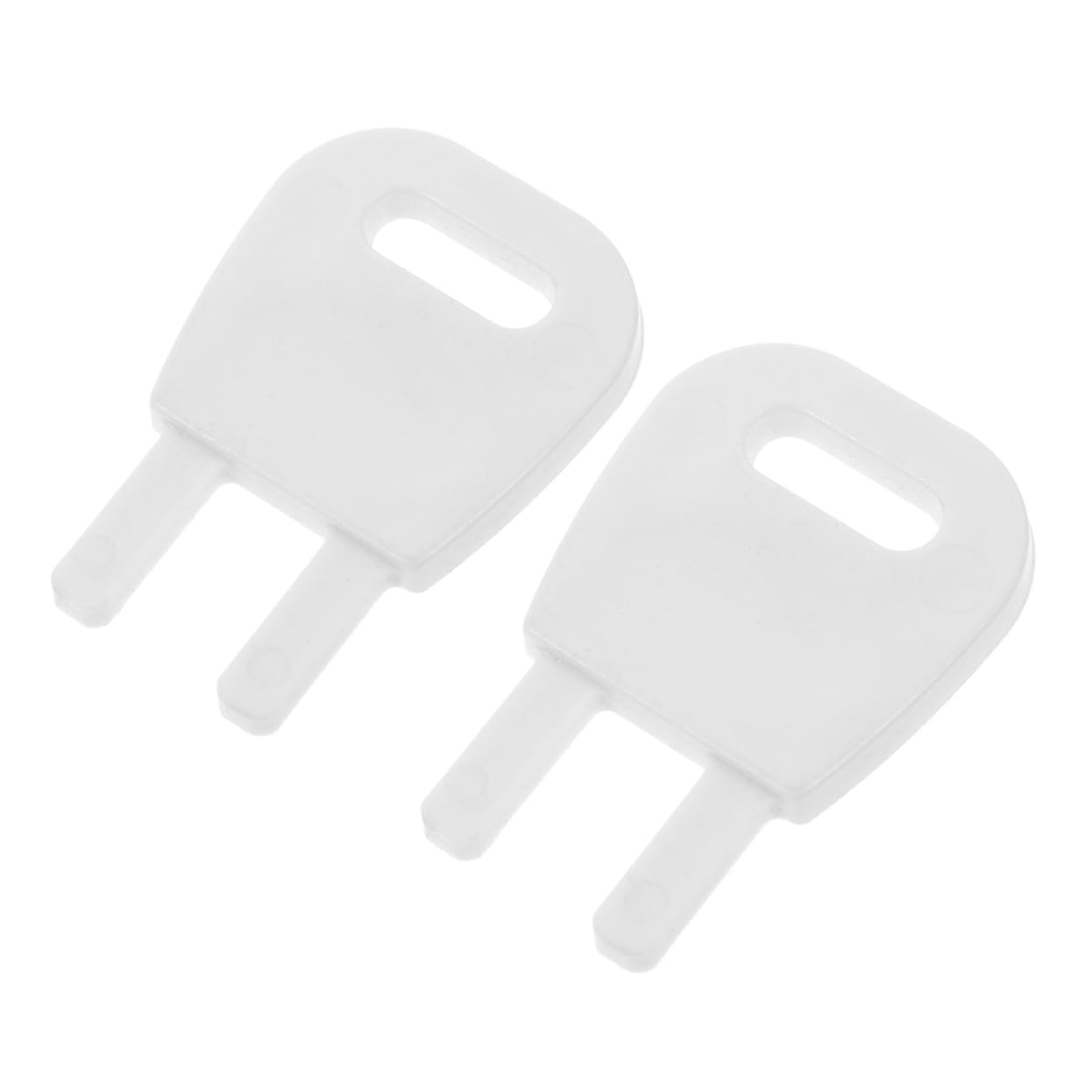 SOLUSTRE 2 Pcs Universal Replacement Keys for Paper Towel Dispensers Office Dispensers Key Tissue Dispenser Key Toilet Paper Dispenser Key White