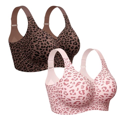 Image of OEAK Womens Wireless Jelly Bras Plus Size Support Push Up Comfortable Bra | no underwire,full coverage,for large breast,minimizer bra,seamless,tshirt bras,everyday bra