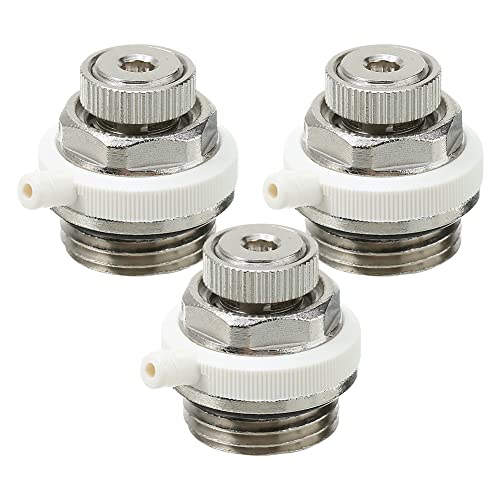 Automatik-Entlüftungsventil für Heizkörper, Automatisches Entlüftungsventil für Heizung 3er-Set 1/2-Ventil