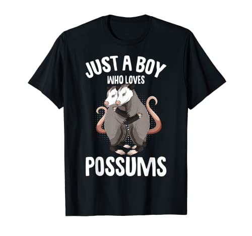 Just a Boy Who Loves Possums - Opossum para niños Camiseta