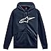 Alpinestars Original Logo Felpa Con Cappuccio, Navy/White, S Uomo - 3