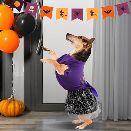 Disfraz de Halloween para perro vestido con volantes miniatura 2