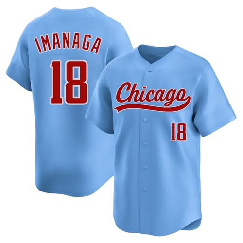 NZUONODAI Shota Imanaga Jersey Chicago Blue Mens Baseball Stitched