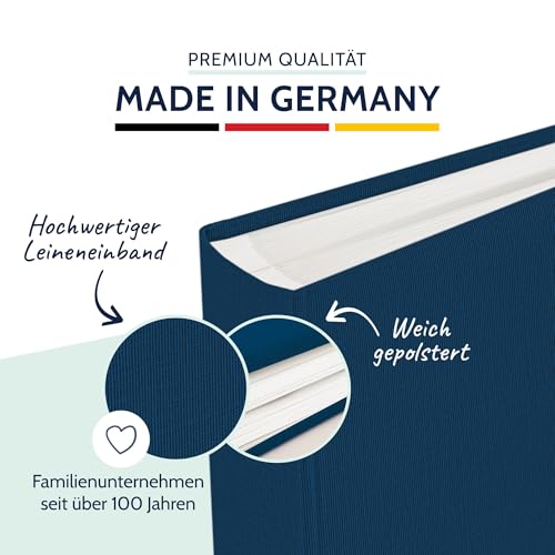 goldbuch 24711- Fotoalbum, Summertime, Fotobuch mit 60 weiße Seiten & Pergamin Trennblättern, Foto Album aus Leinen, Erinnerungsalbum, Hellblau, 25 x 25 cm