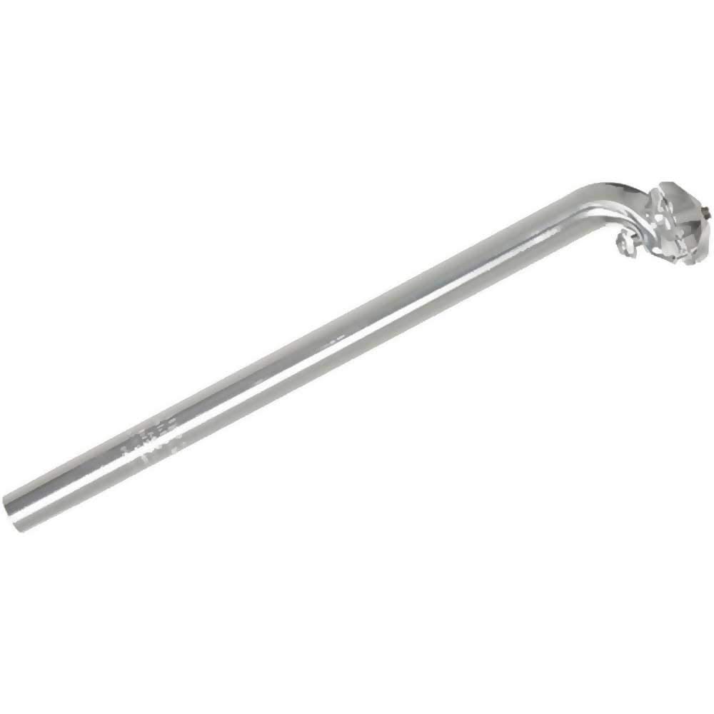 KALLOY Patentsattelstütze 26.2mm Silber Sandgestrahnt – Ca. 280g, Inkl. Patches | Für Fahrräder
