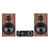 McGrey BMS-80 BR Micro-Stereo Anlage – inkl. Mini-Verstärker und Boxenkabel – Cinch und AUX-Eingang – 80 Watt – braun