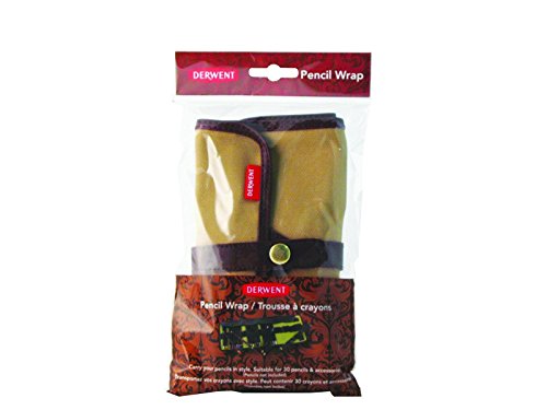 Derwent 700434 Pencil Case, Canvas Wrap Pencil Holder, Holds up to 30 Pencils and Supplies (2300671)