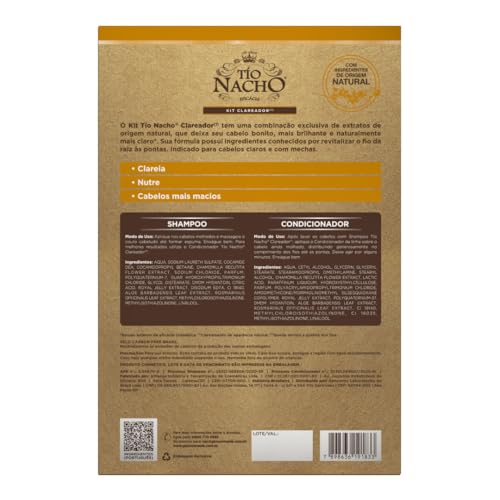 Tio Nacho Shampoo 415ml + Condicionador 200ml Kit Clareador - Antiqueda e Camomila