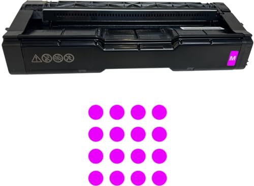 Cartouche de toner laser RICOH C125 couleur magenta pour imprimantes professionnelles de la gamme