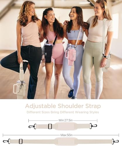 dabria Bolsa de transporte para garrafa de água com bolso para celular Stanley de neoprene com alça