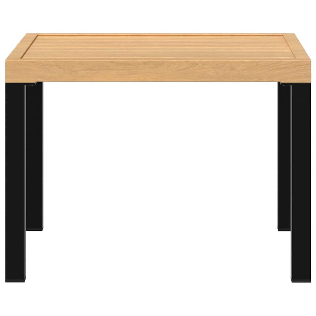 vidaXL Stolik kawowy do ogrodu, czarny, 55x55x39,5 cm, malowana stal, stolik do ogrodu, stolik na taras, stolik, stoliki do ogrodu