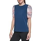 DKNY レディース プリントミックスメ