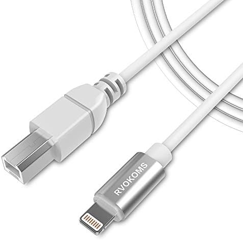 RVOKOMS MIDI Cable, USB 2.0 Type B OTG to Midi Cable, Compatible with iOS Devices to Midi Keyboard, Midi Controller…