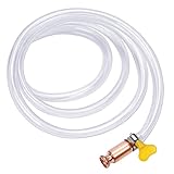 【Material Superior y Engrosamiento】: El tubo de la bomba está hecho de material de PVC antiestático de alta calidad, que es seguro y respetuoso con el medio ambiente, no tóxico, insípido, aislante e ignífugo. Válvula de succión de cabeza de cobre, resistencia a la corrosión, resistencia al desgaste, resistencia a caídas, no es fácil de romper. ¡Vida más larga!