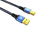 Produktbild Oehlbach USB Plus B - USB - Druckerkabel Typ A zu Typ B - PVC-Mantel - OFC, blau/schwarz  1,5m
