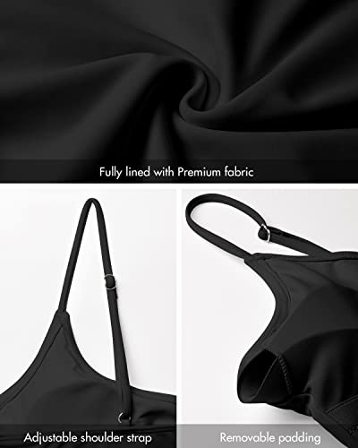 Image of Narecte Sexy One Piece Bathing Suit for Women Tummy Control High Cut One Piece Swimsuit Womens